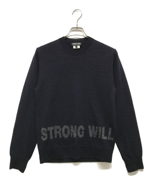 COMME des GARCONS HOMME DEUX（コムデギャルソン オム ドゥ）COMME des GARCONS HOMME DEUX (コムデギャルソン オム ドゥ) STRONG WILL KNIT ブラック サイズ:Sの古着・服飾アイテム