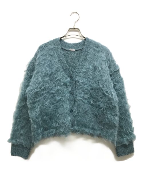 DRESSLAVE（ドレスレイブ）DRESSLAVE (ドレスレイブ) BLOOM loop yarn shaggy cardigan スカイブルー サイズ:表記無しの古着・服飾アイテム