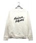 MAISON KITSUNE（メゾンキツネ）の古着「HANDWRITING CLEAN SWEATSHIRT」｜ホワイト