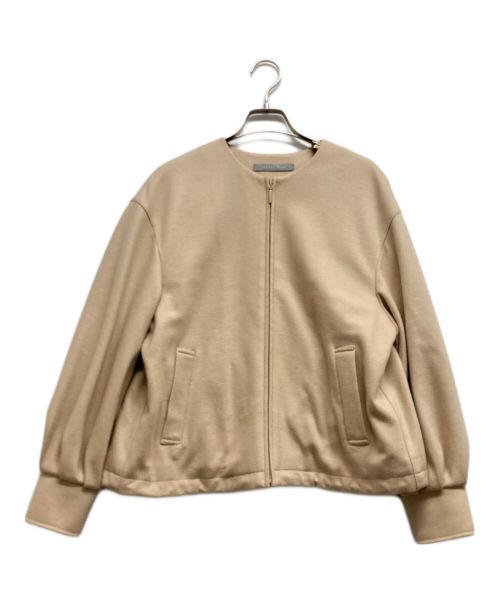 theory luxe（セオリーリュクス）theory luxe (セオリーリュクス) ノーカラージャケット ベージュ サイズ:38の古着・服飾アイテム