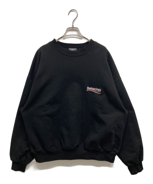 BALENCIAGA（バレンシアガ）BALENCIAGA (バレンシアガ) Campaign Logo Sweatshirt ブラック サイズ:XLの古着・服飾アイテム