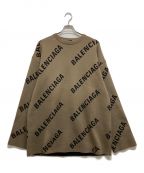 BALENCIAGAバレンシアガ）の古着「ALLOVER LOGO Knit」｜グリーン