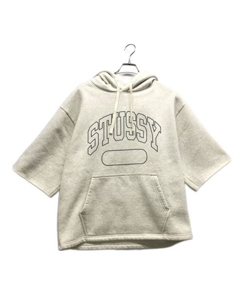 stussy（ステューシー）stussy (ステューシー) SS BOXY CROPPED HOOD ライトグレー サイズ:Mの古着・服飾アイテム