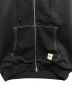 中古・古着 stussy (ステューシー) Double Face Label full zip hoodie ブラック サイズ:M：16000円