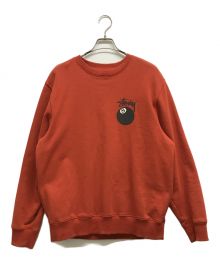 stussy（ステューシー）の古着「8ボールスウェット」｜オレンジ