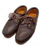 Timberlandティンバーランド）の古着「3 Eye Classic Deck shoes」｜ブラウン