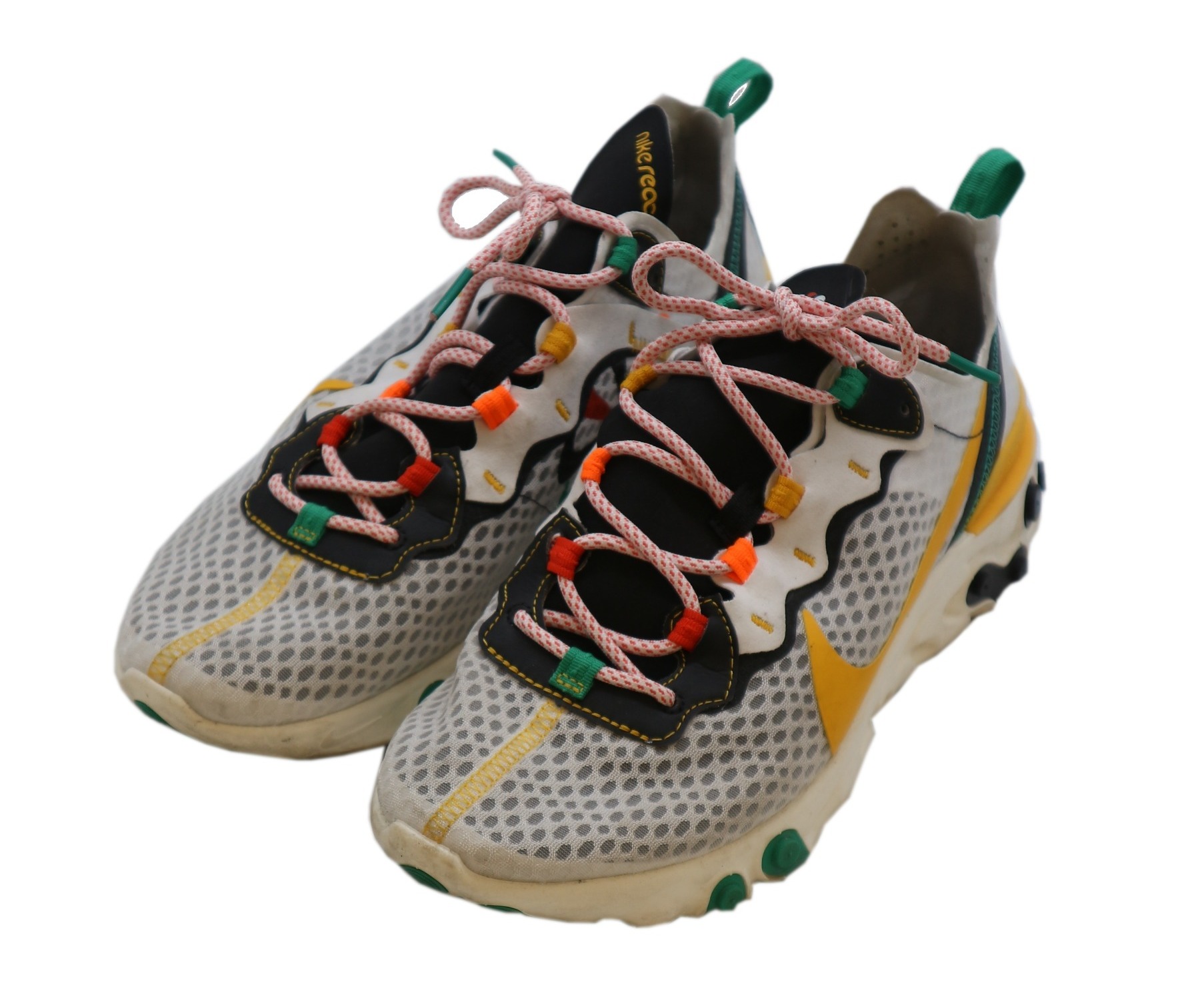 中古 古着通販 Nike ナイキ ローカットスニーカー ホワイト イエロー サイズ 28cm React Element 55 Sunburst Ck92 100海外限定 ブランド 古着通販 トレファク公式 Trefac Fashion