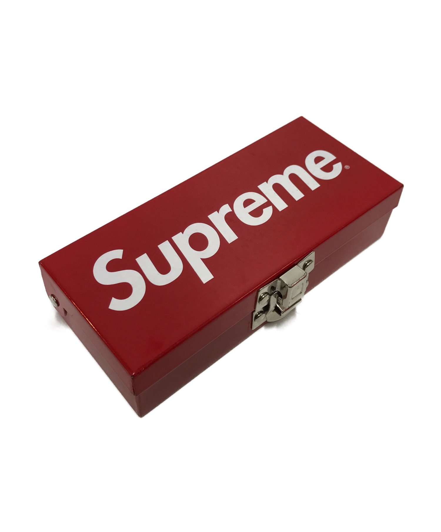 Supreme シュプリーム ラージ メタル ストレージ ボックス レッド - 小物