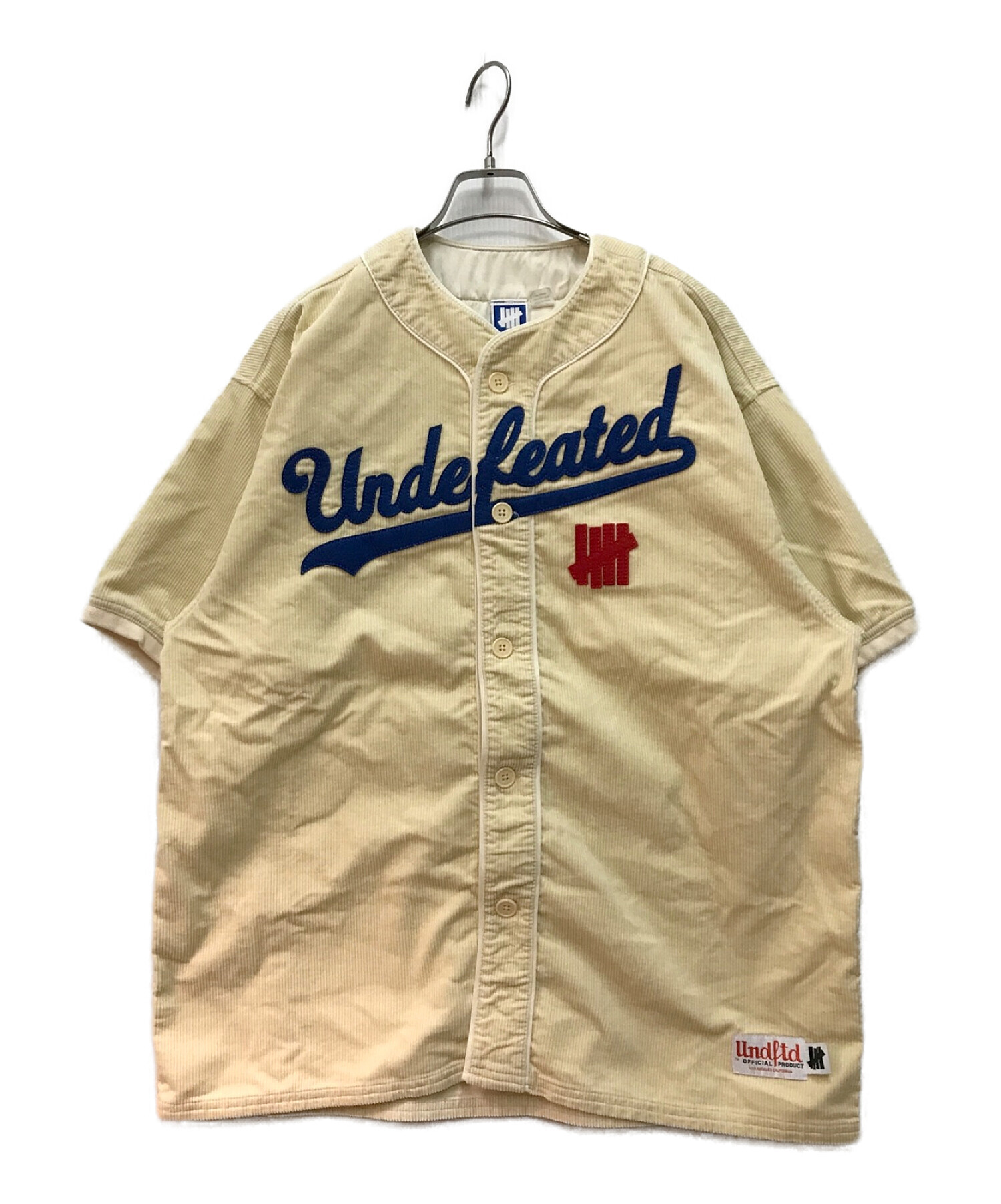 UNDEFEATED CORD S/S BASEBALL JERSEY - 30006 Off White