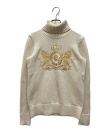 RALPH LAUREN（ラルフローレン）の古着「インターシャニット」｜ベージュ