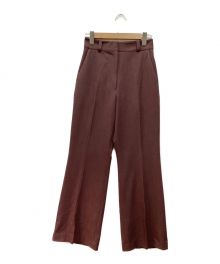 CLANE（クラネ）の古着「CENTER PRESS FLARE PANTS　センタープレスフレアパンツ」｜ピンク