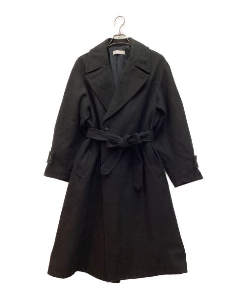 WYM LIDNM（ウィム バイ リドム）WYM LIDNM (ウィム バイ リドム) コート　SMOOTH MELANGE WRAP COAT グレー サイズ:Mの古着・服飾アイテム