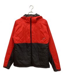 BURTON（バートン）の古着「中綿ジャケット　フーディ　バイカラー　キルティング」｜レッド