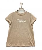 Chloeクロエ）の古着「ロゴプリントTシャツ　クルーネック」｜ベージュ