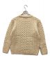 BLARNEY WOOLLEN MILLS (ブラーニー ウーレン ミルズ) チルデンニット　クルーネックニット　厚手ニット　フィッシャーマンニット アイボリー サイズ:XS：4800円