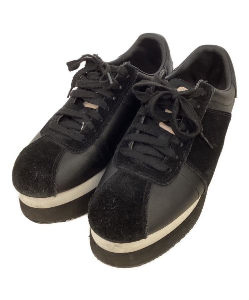 DIESEL（ディーゼル）DIESEL (ディーゼル) S Pyave Wedge Trainers　ウェッジソール厚底ローカットスニーカー ブラック サイズ:US8.5の古着・服飾アイテム