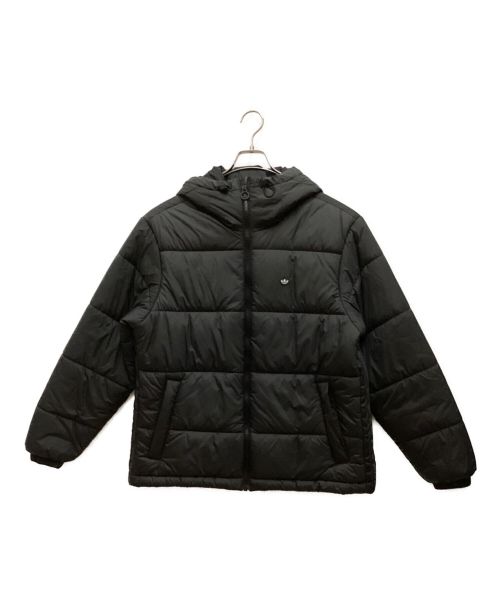 adidas（アディダス）adidas (アディダス) Pad Hooded Puff JKT ブラック サイズ:XLの古着・服飾アイテム