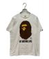 A BATHING APE（アベイシングエイプ）の古着「猿ロゴプリントTシャツ」｜ホワイト