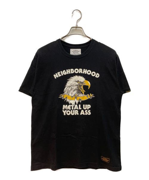 NEIGHBORHOOD（ネイバーフッド）NEIGHBORHOOD (ネイバーフッド) METAL UP YOUR ASS イーグル ロゴ プリント 半袖Tシャツ　カットソー ブラック サイズ:SIZE Lの古着・服飾アイテム