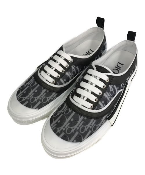 Dior（ディオール）Dior (ディオール) B23 Low Top Sneakers Dior Oblique Canvas　ロートップスニーカー　ディオール オブリーク キャンバス　ローカットスニーカー ブラック×ホワイト サイズ:42の古着・服飾アイテム