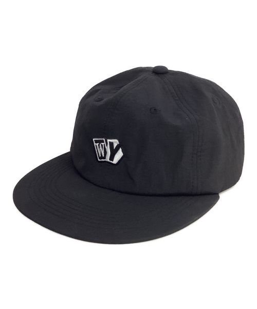 WASTED YOUTH（ウエステッド ユース）WASTED YOUTH (ウエステッド ユース) NYLON 6PANEL CAP　キャップ　帽子　ロゴキャップ　ナイロンキャップ ブラックの古着・服飾アイテム