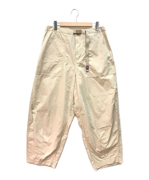 THE NORTHFACE PURPLELABEL（ザ・ノースフェイス パープルレーベル）THE NORTHFACE PURPLELABEL (ザ・ノースフェイス パープルレーベル) Ripstop Wide Cropped Pants リップストップ ワイドクロップドパンツ  オフホワイト サイズ:36の古着・服飾アイテム