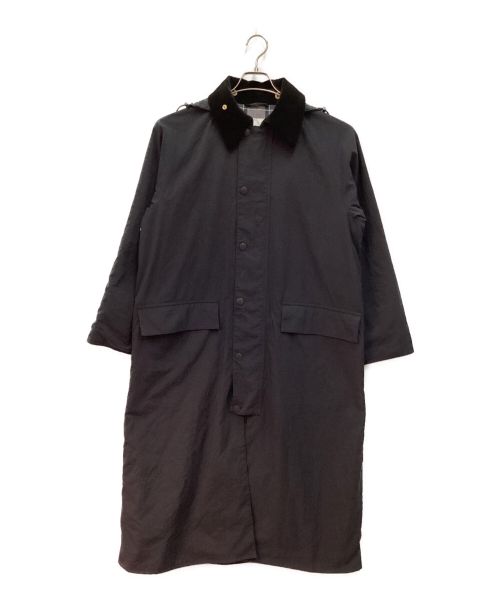 Barbour（バブアー）Barbour (バブアー) BURGHLEY SP フード付き　ロングコート ネイビー サイズ:36の古着・服飾アイテム