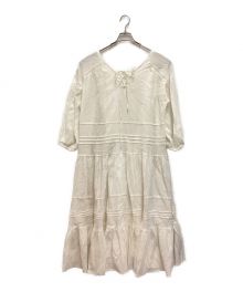 KOH.style（コースタイル）の古着「VOLUME SLEEVE DRESS / ボリュームスリーブドレス」｜ホワイト