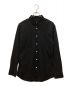 CRONOS（クロノス）の古着「BLACK PATTERNED SHIRTS　レギュラーカラーシャツ　ロゴシャツ」｜ブラック