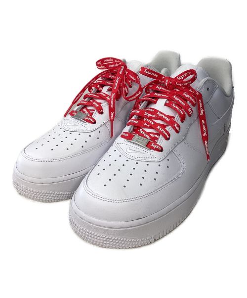 NIKE（ナイキ）NIKE (ナイキ) SUPREME (シュプリーム) AIR FORCE1 LOW　スニーカー　コラボスニーカー ホワイト サイズ:27.5の古着・服飾アイテム