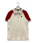 EA7（イーエーセブン）の古着「ポロシャツ　バイカラー　ラバーワッペン　ライン」｜ホワイト