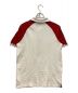 EA7 (イーエーセブン) ポロシャツ　バイカラー　ラバーワッペン　ライン ホワイト サイズ:M：5000円