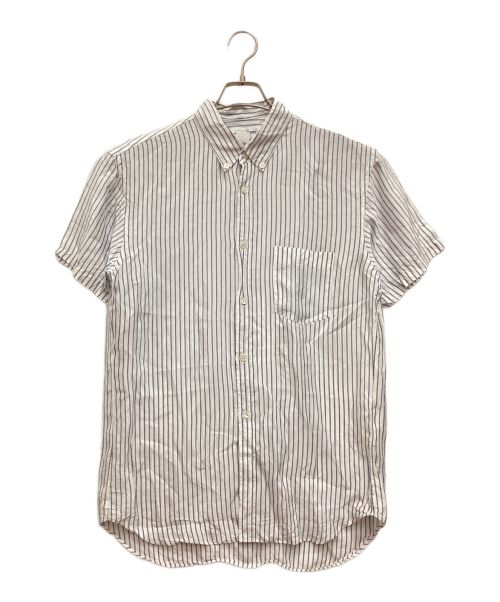 COMME des GARCONS SHIRT（コムデギャルソンシャツ）COMME des GARCONS SHIRT (コムデギャルソンシャツ) 半袖シャツ　ストライプ スカイブルー サイズ:Sの古着・服飾アイテム