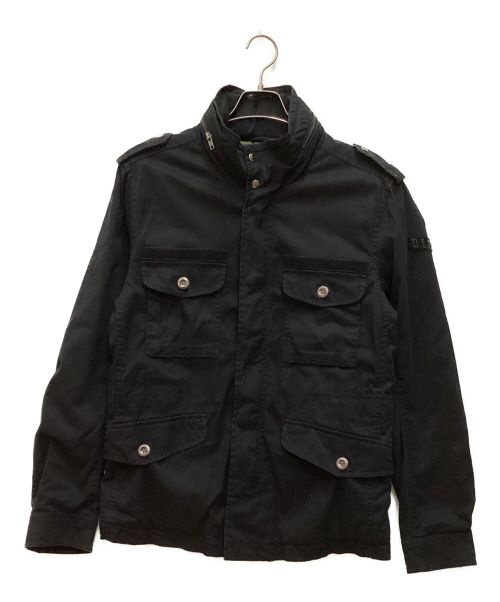 BURBERRY BLACK LABEL（バーバリーブラックレーベル）BURBERRY BLACK LABEL (バーバリーブラックレーベル) ジップアップジャケット ブラック サイズ:Ｌの古着・服飾アイテム