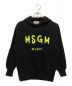 MSGM（エムエスジーエム）の古着「ロゴプルオーバーパーカー」｜ブラック