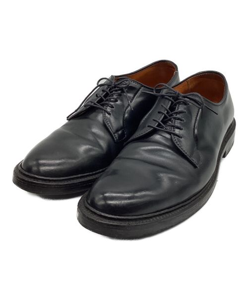 Alden（オールデン）Alden (オールデン) PLANE TOE CORDOVAN　レースアップシューズ　レザーシューズ ブラック サイズ:8.5の古着・服飾アイテム