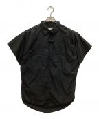 ISABEL MARANT ETOILEイザベルマランエトワール）の古着「半袖シャツ　コットン　2WAY　ポケットデザイン」｜ブラック