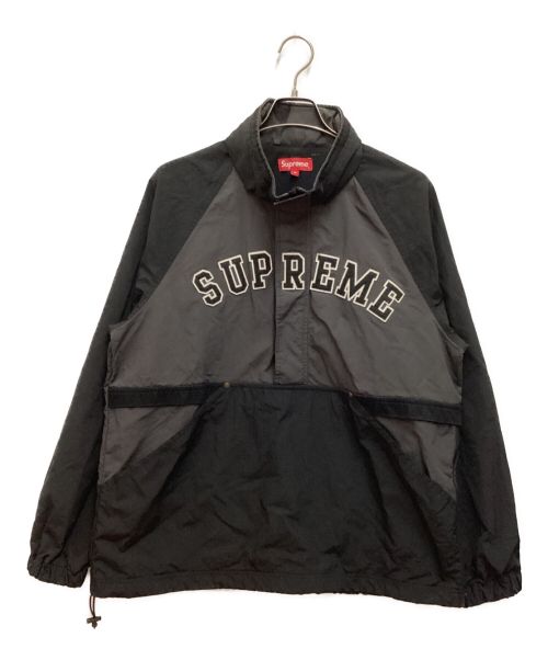 SUPREME（シュプリーム）Supreme (シュプリーム) Court Half Zip Pullover ブラック サイズ:Mの古着・服飾アイテム