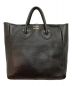 YOUNG & OLSEN The DRYGOODS STORE（ヤングアンドオルセン ザ ドライグッズストア）の古着「EMBOSSED LEATHER TOTE Ｍ」｜ブラック