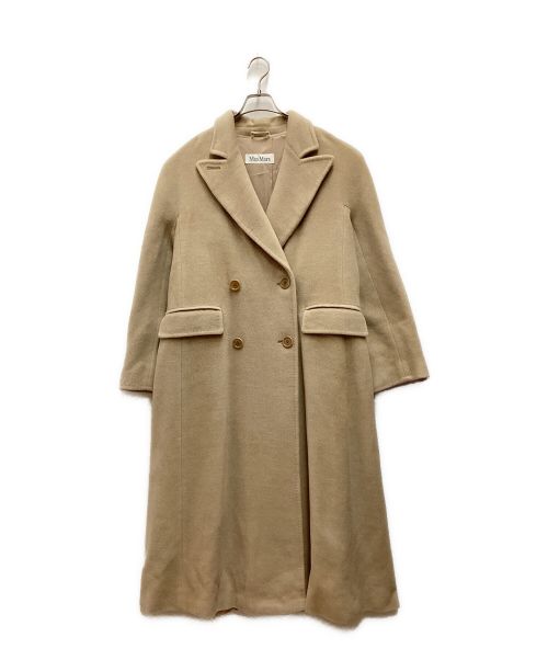 MaxMara（マックスマーラ）MaxMara (マックスマーラ) ウールロングコート ベージュ サイズ:42の古着・服飾アイテム