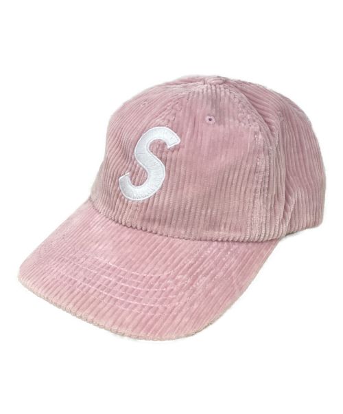 SUPREME（シュプリーム）Supreme (シュプリーム) Corduroy S Logo 6-Panel ピンクの古着・服飾アイテム