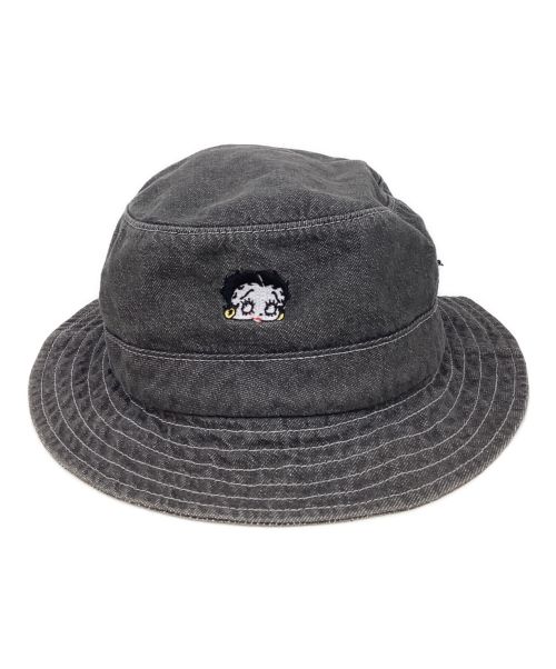 SUPREME（シュプリーム）SUPREME (シュプリーム) Betty Boop Denim Crusher Hat グレー サイズ:MEDIUM/LARGEの古着・服飾アイテム