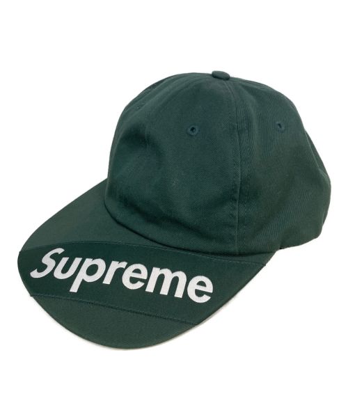 SUPREME（シュプリーム）SUPREME (シュプリーム) Visor Label 6-Panel cap キャップ グリーン サイズ:ーの古着・服飾アイテム