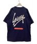 stussy (ステューシー) プリントTシャツ ネイビー サイズ:XL：6800円