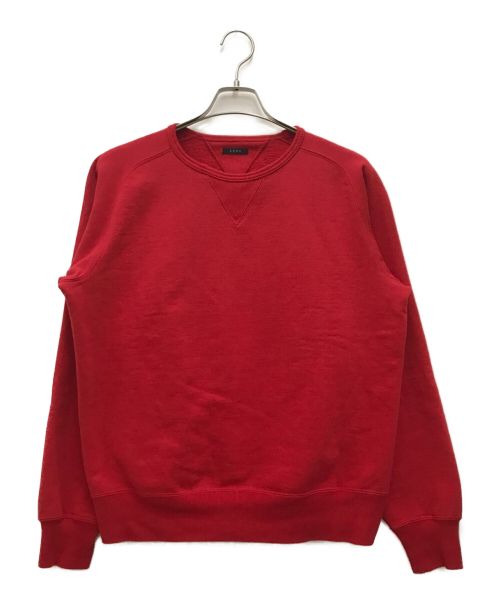 leno（リノ）leno (リノ) FREEDOM SLEEVE SWEAT　スウェット レッド サイズ:SIZE 1の古着・服飾アイテム