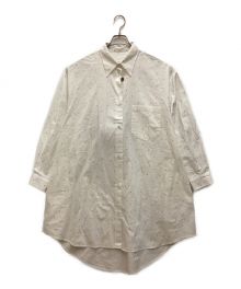 MM6 Maison Margiela（エムエムシックス メゾンマルジェラ）の古着「6 Shirt Dress 6ロゴ シャツワンピース」｜ホワイト