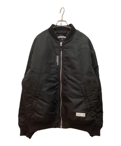 NEIGHBORHOOD（ネイバーフッド）NEIGHBORHOOD (ネイバーフッド) MA-1 FLIGHT JACKET ネイビー サイズ:Lの古着・服飾アイテム