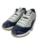 NIKEナイキ）の古着「AIR JORDAN 11 RETRO LOW」｜ネイビー×グレー