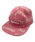 SUPREMEシュプリーム）の古着「HARRIS TWEED CAMP CAP　キャップ」｜ピンク