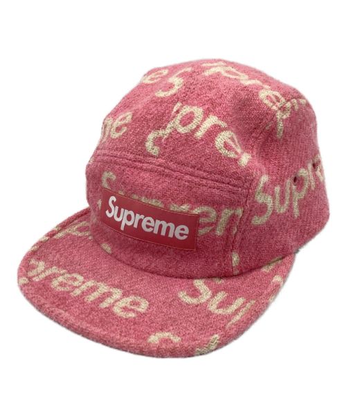 SUPREME（シュプリーム）SUPREME (シュプリーム) HARRIS TWEED CAMP CAP　キャップ ピンク サイズ:-の古着・服飾アイテム